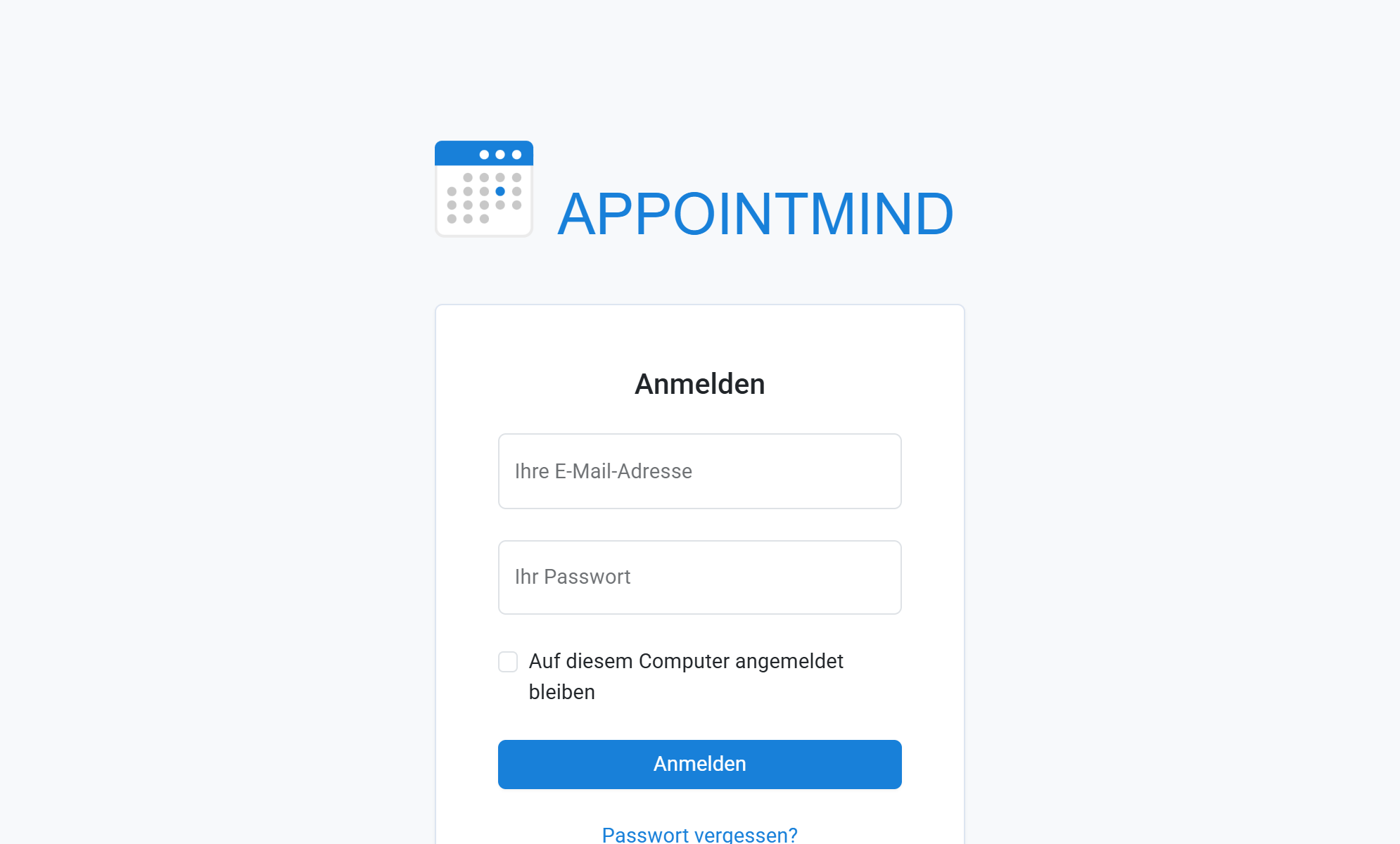 Inicie sesión en el área de administración de su reserva de citas online