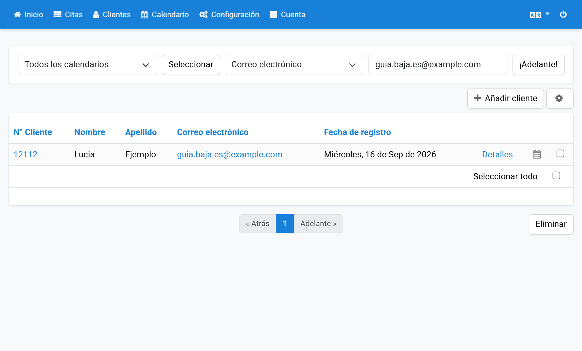 Haga clic en Detalles en el lado derecho de la lista