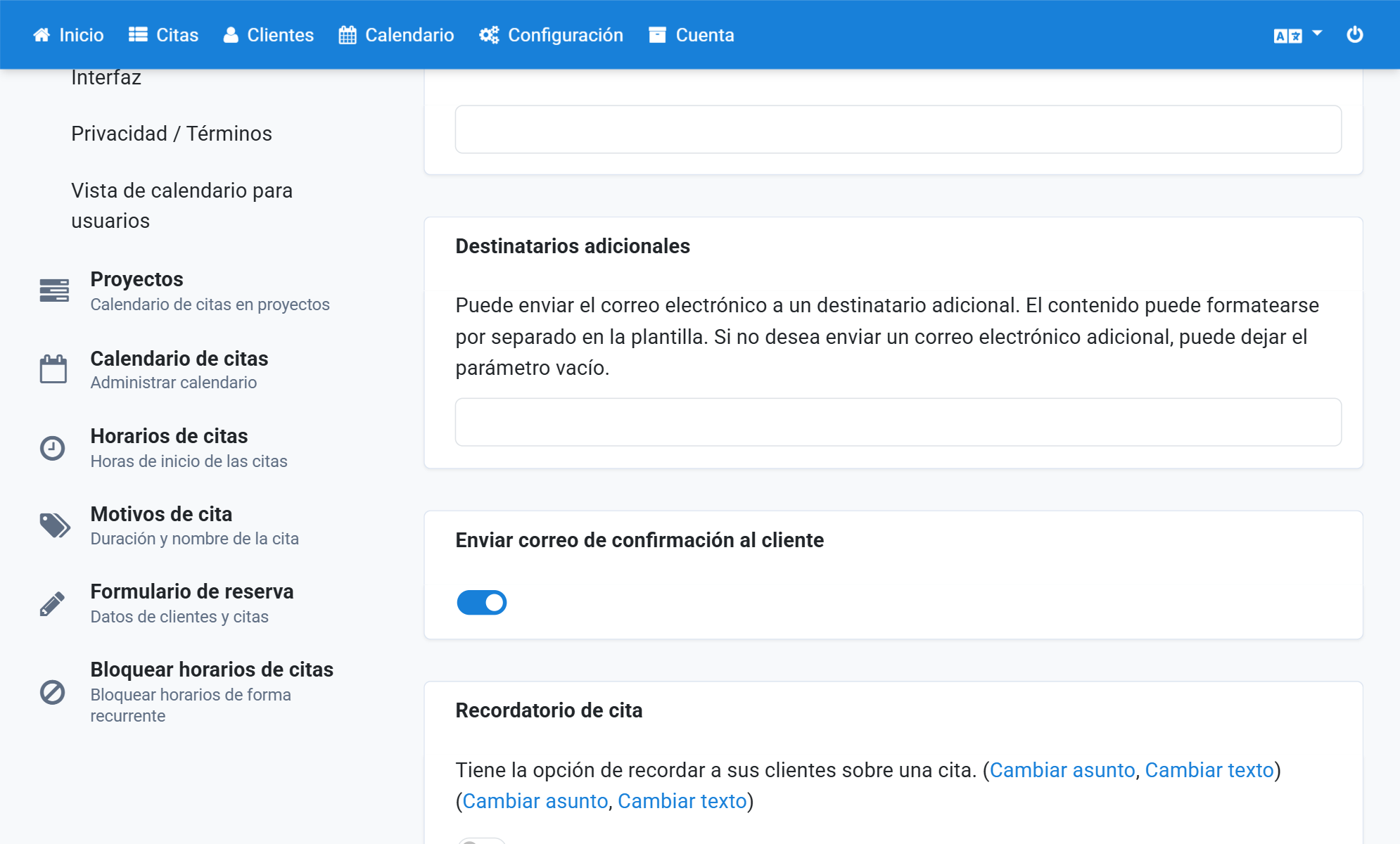 Introduzca otros destinatarios separados por comas