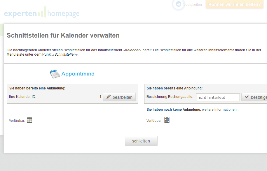 Haga clic en Schließen