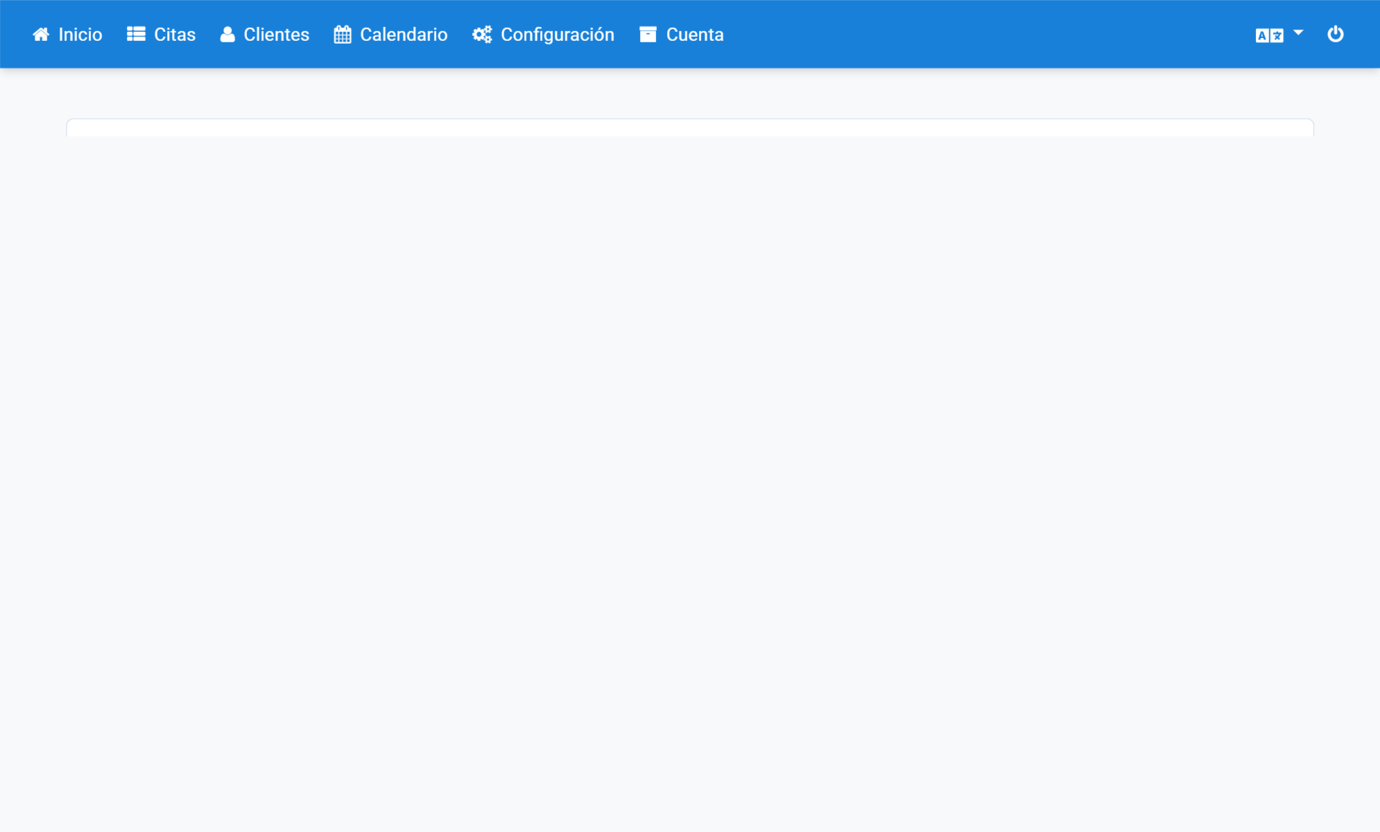 Haga clic en la navegación en Configuración